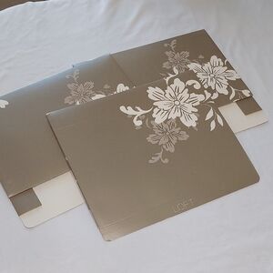 LOFT Gray and White Floral Shirt BOXS New Lot Of 3